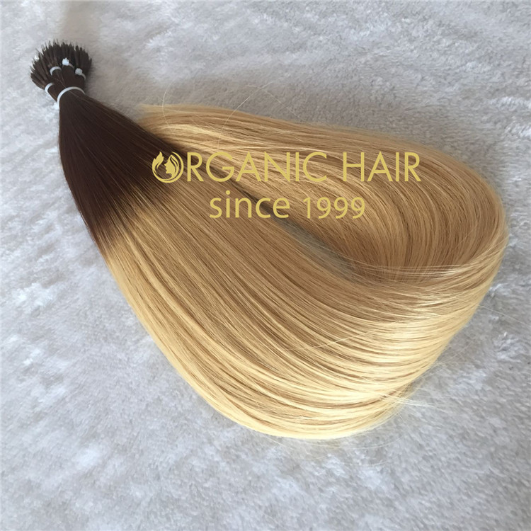 100% remy human hair extensions nano ring  C32